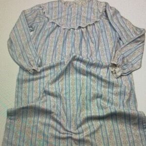 Floral Striped Nightgown
